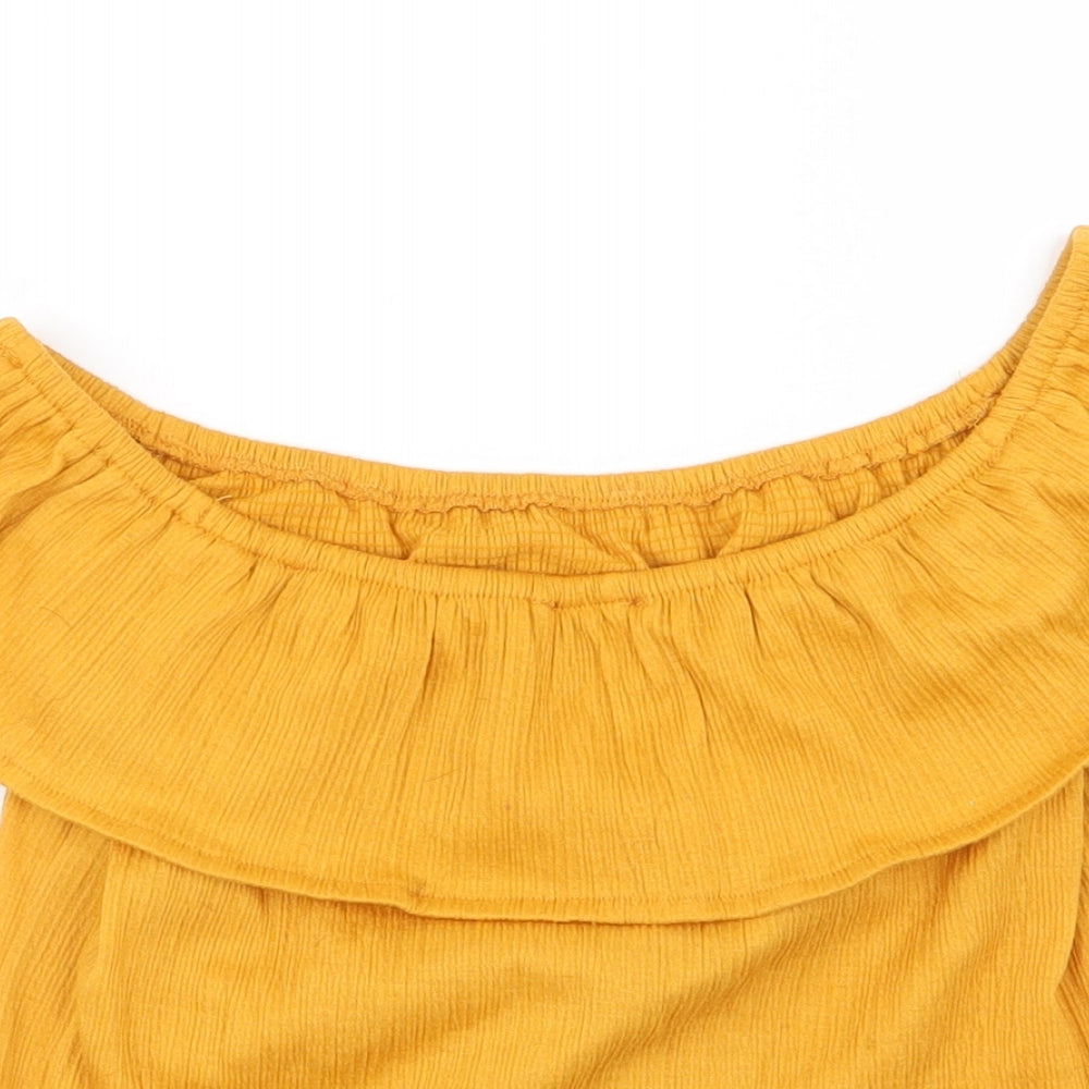 Primark Girls Orange   Basic T-Shirt Size 8-9 Years