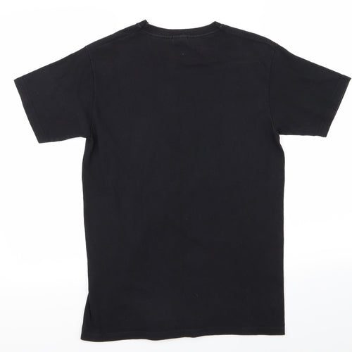 Fruit of the Loom Mens Black    T-Shirt Size S  - nasa