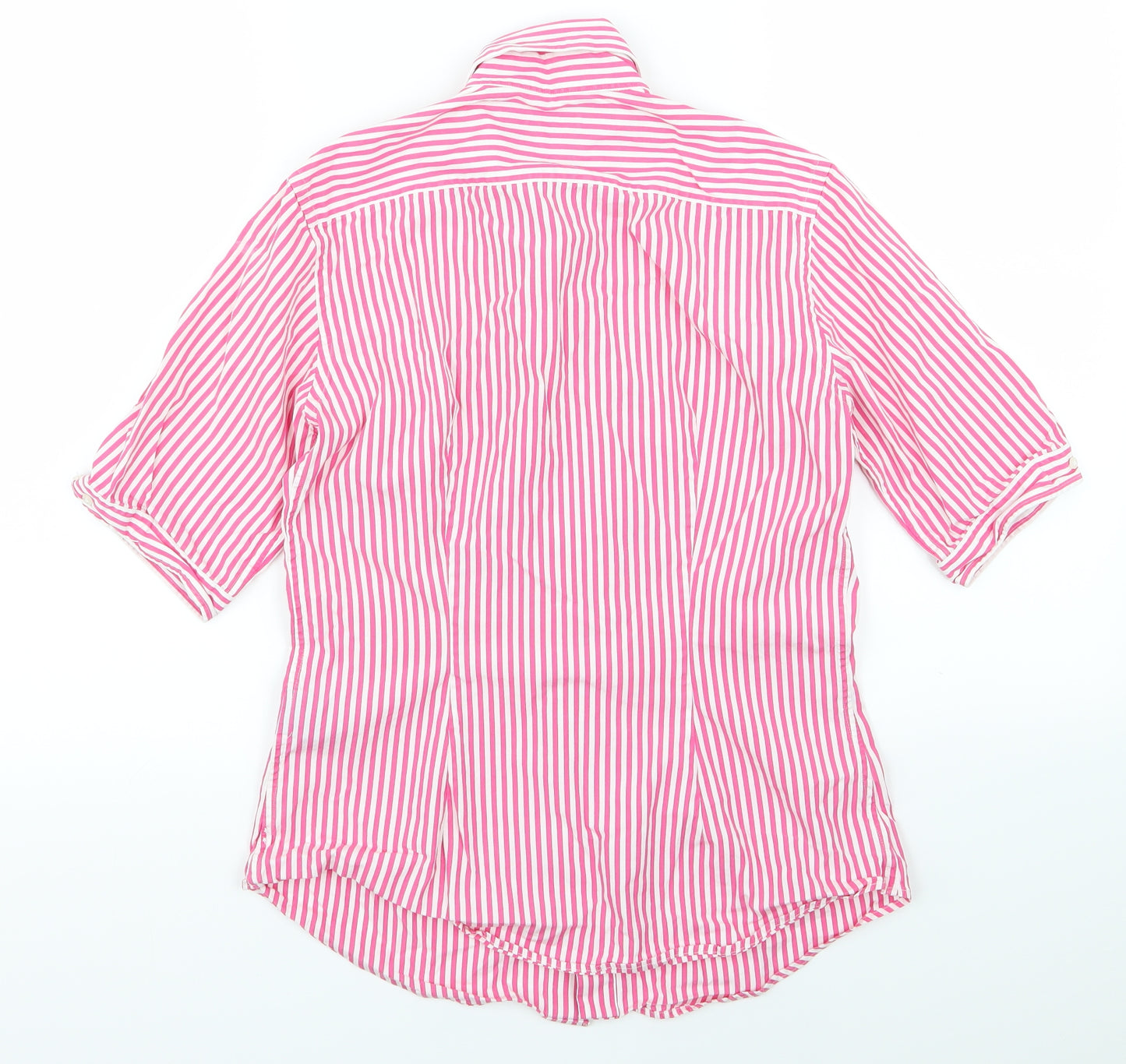 ralph auren sport Womens Pink Striped  Basic Button-Up Size 6