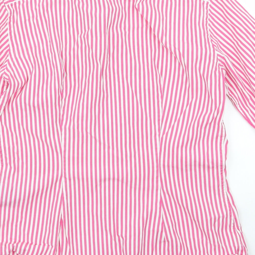 ralph auren sport Womens Pink Striped  Basic Button-Up Size 6