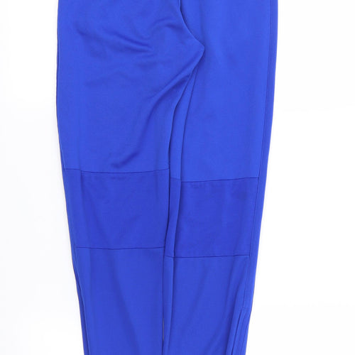 adidas Boys Blue Striped  Jogger Trousers Size 13-14 Years