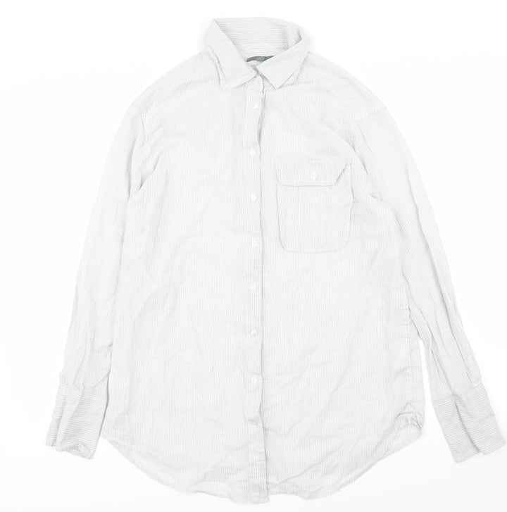 Gap Mens Grey Striped Button-Up Size S