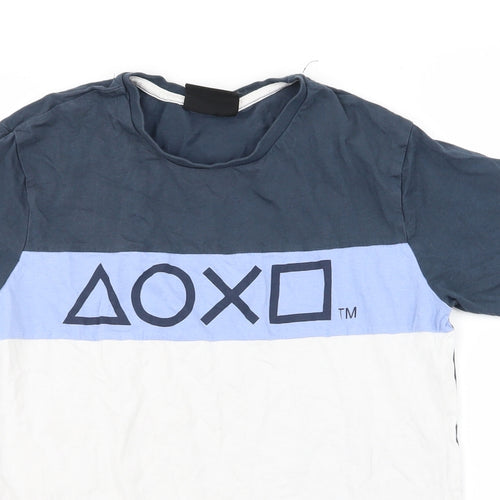 Asda George Boys Blue   Basic T-Shirt Size 13-14 Years  - PLAYSTATION