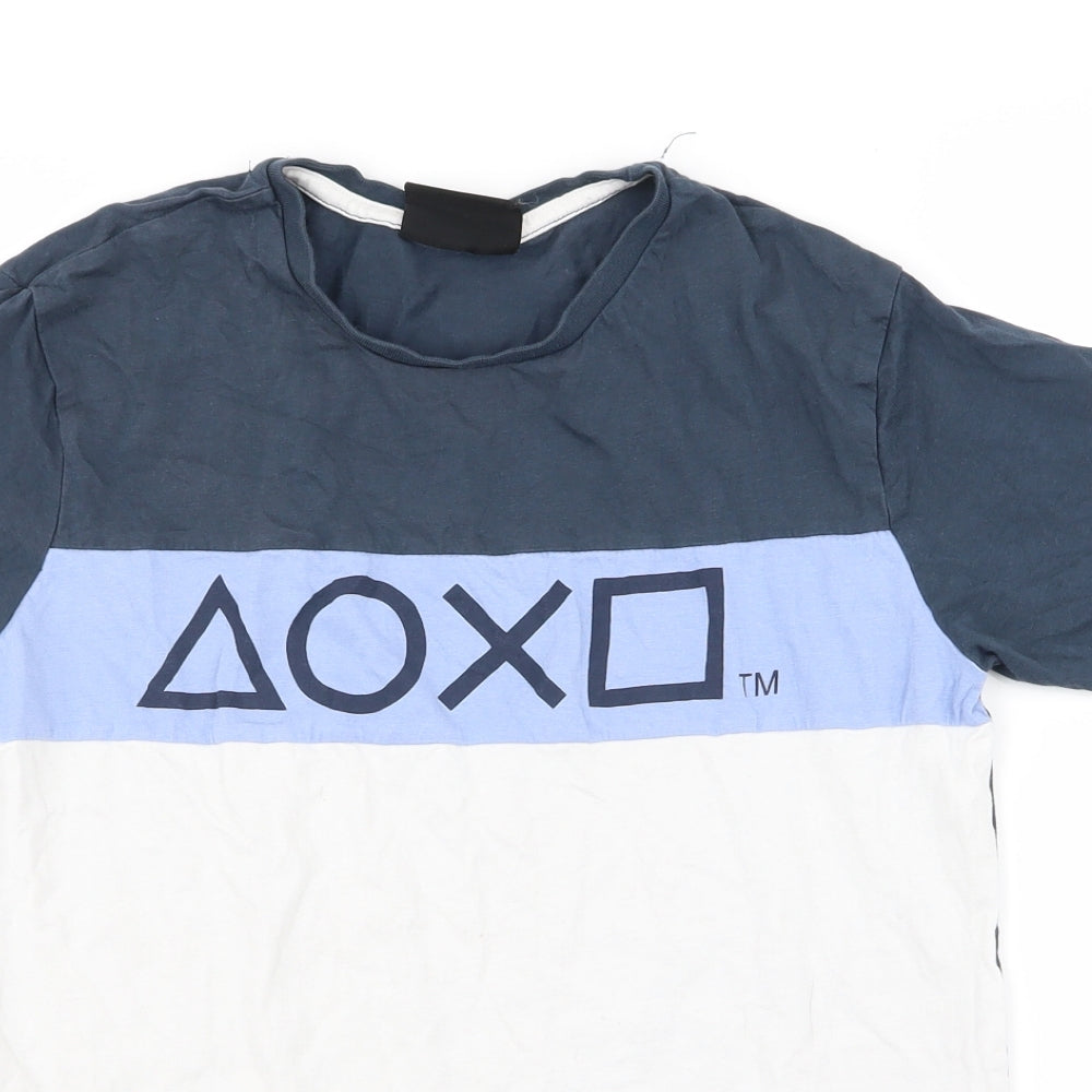 Asda George Boys Blue   Basic T-Shirt Size 13-14 Years  - PLAYSTATION