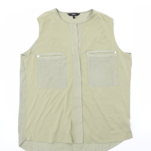 NEXT Womens Green   Basic Button-Up Size 10