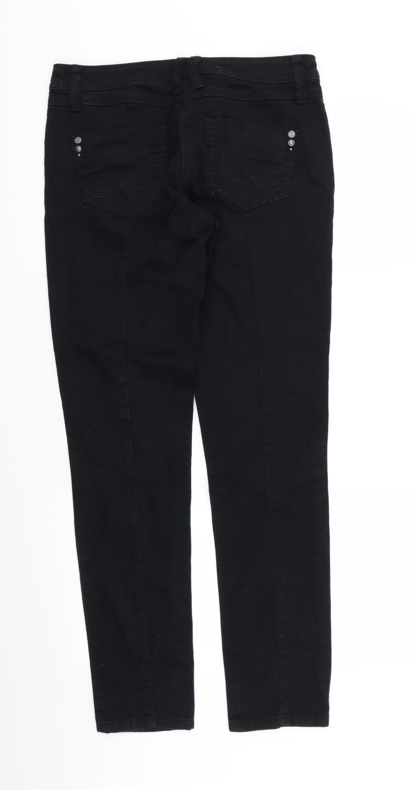 NEXT Womens Black   Skinny Jeans Size 12 L29 in