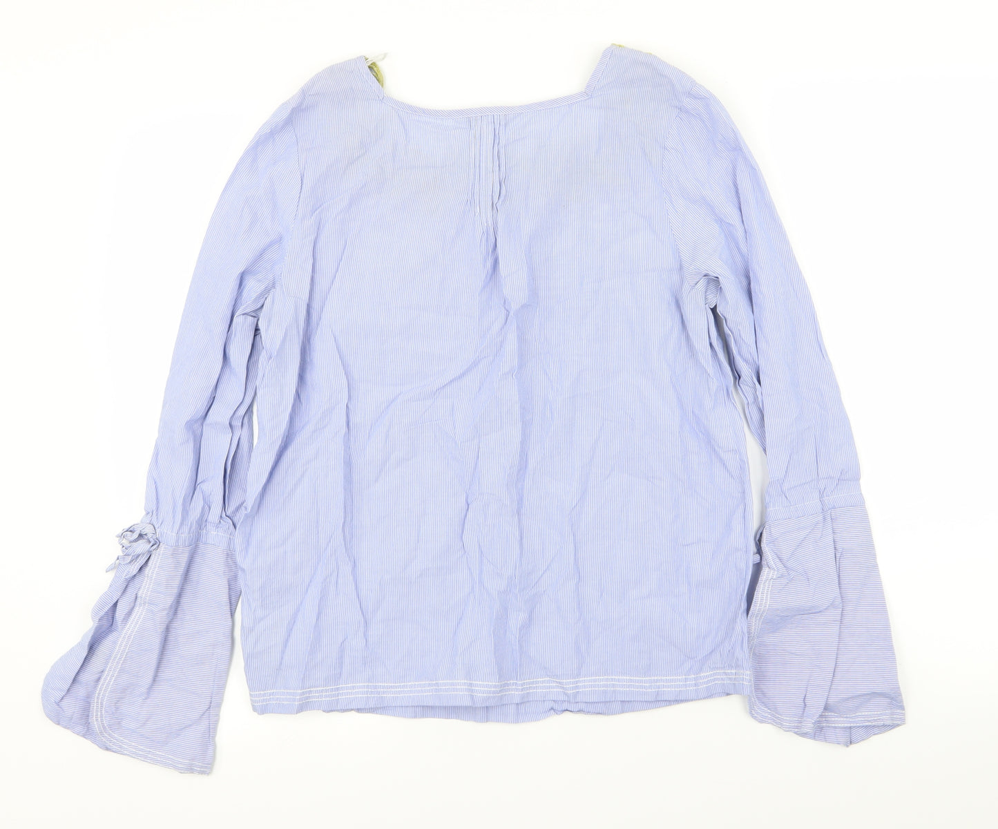 NEXT Womens Blue Striped  Basic T-Shirt Size 10