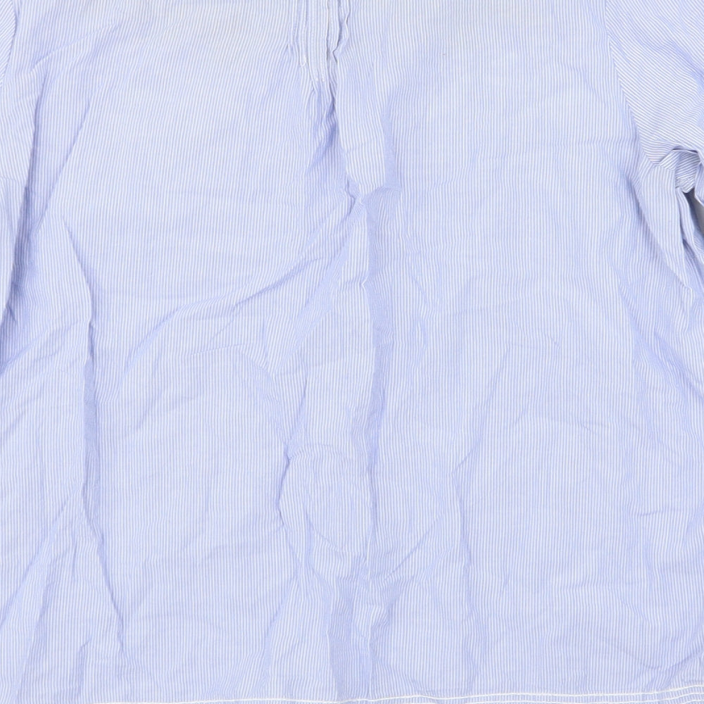 NEXT Womens Blue Striped  Basic T-Shirt Size 10