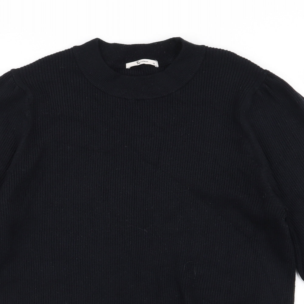 TU Womens Black   Pullover Jumper Size 18