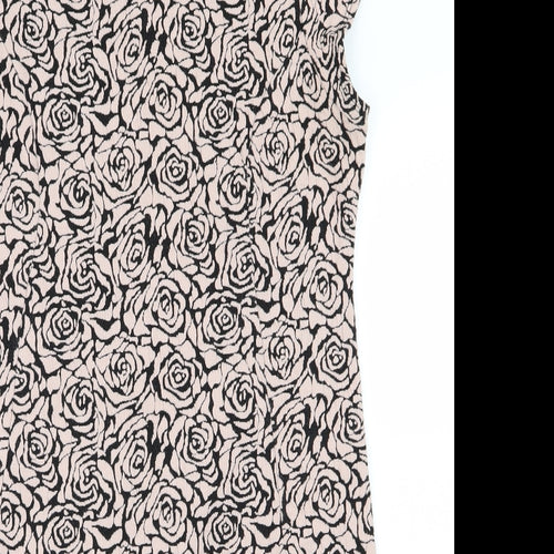 Dorothy Perkins Womens Pink Floral  A-Line  Size 16
