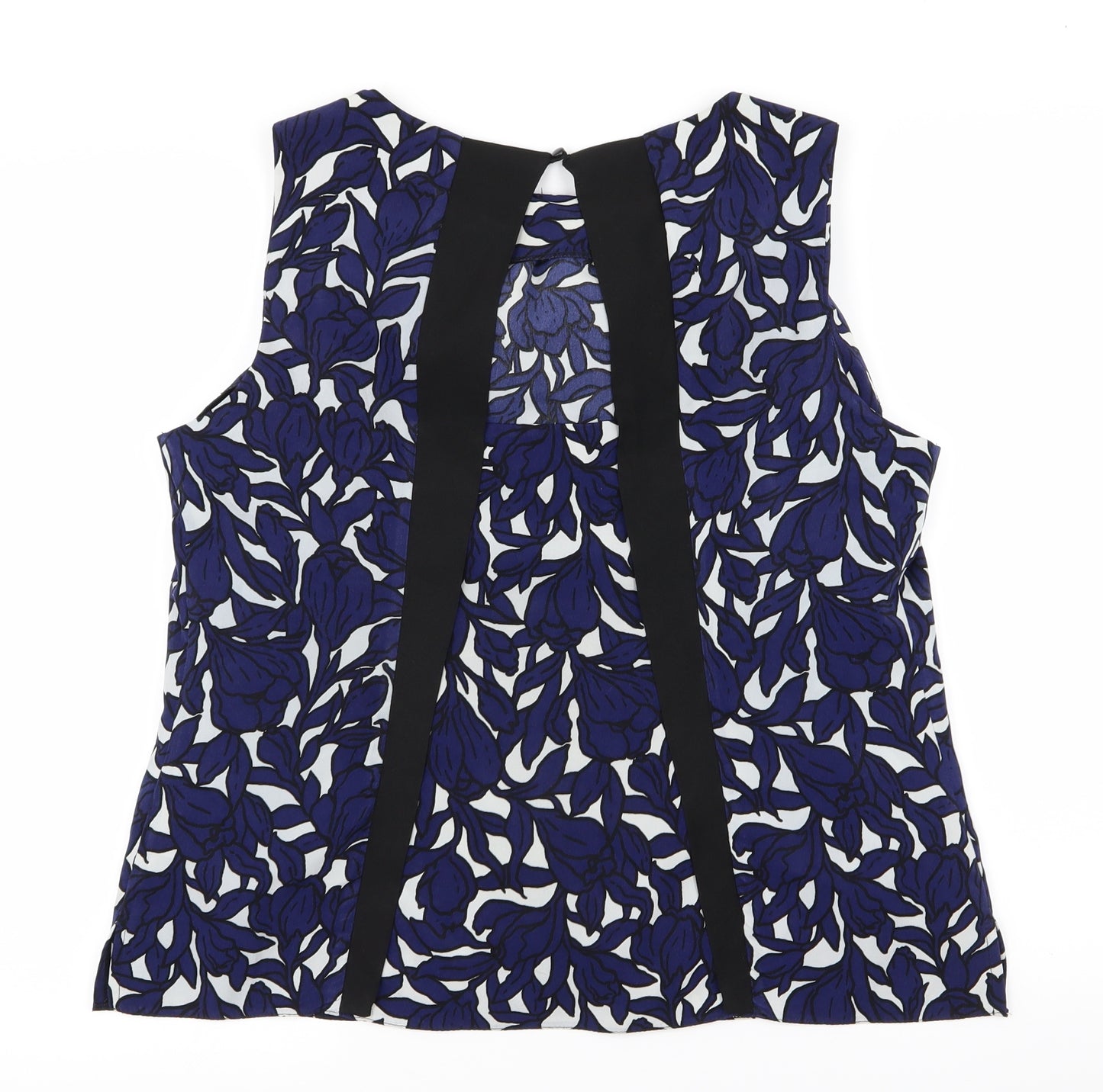 Dorothy Perkins Womens Blue Floral  Basic Blouse Size 16