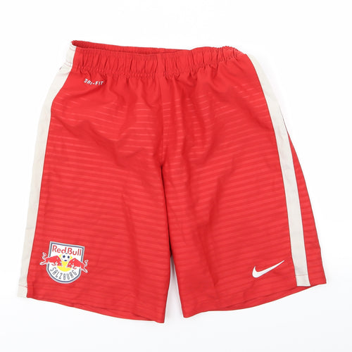 Nike Mens Red Striped  Sweat Shorts Size S - Stretch waistband