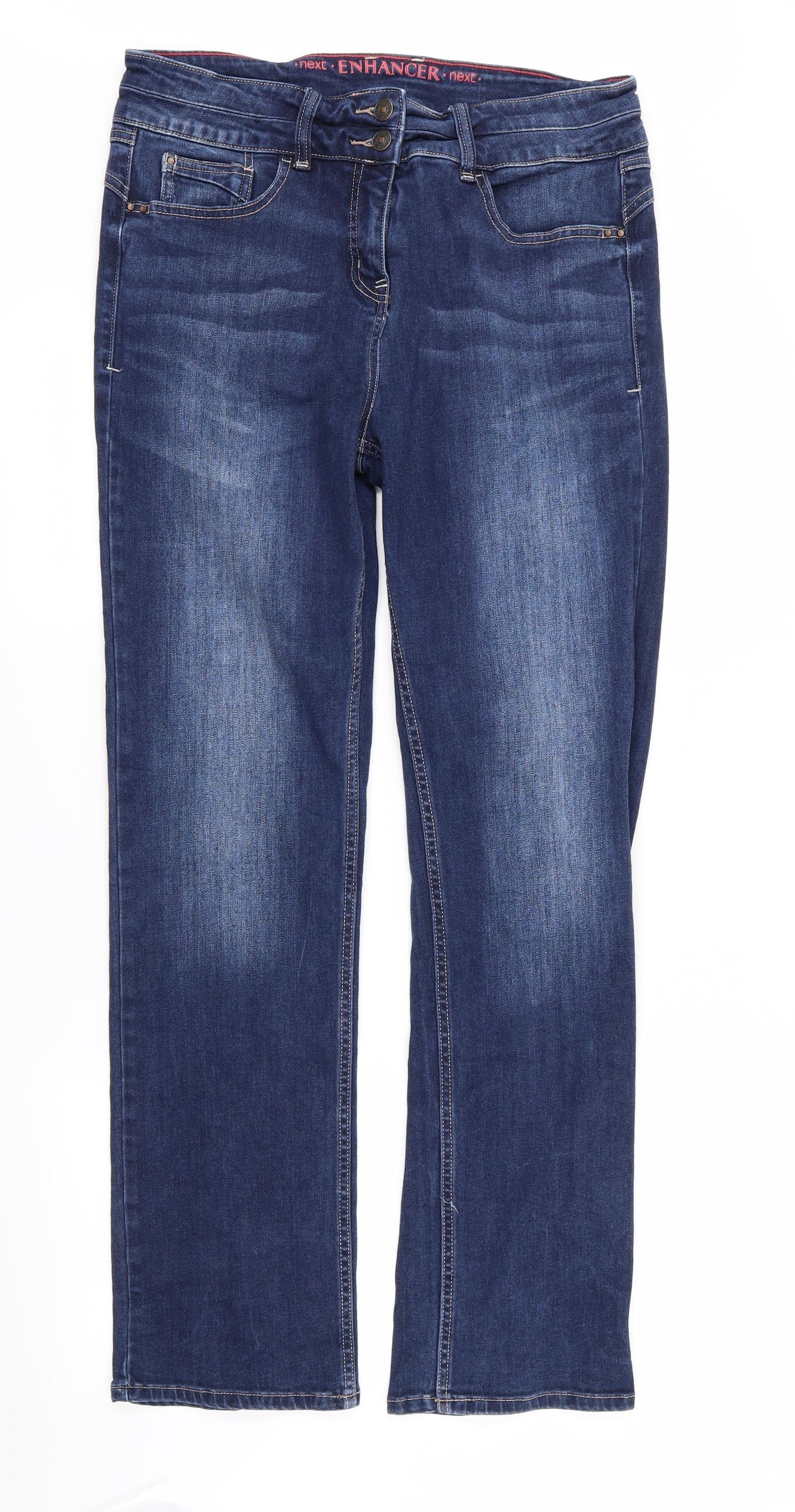 NEXT Womens Blue   Straight Jeans Size 14 L30 in