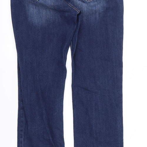 NEXT Womens Blue   Straight Jeans Size 14 L30 in