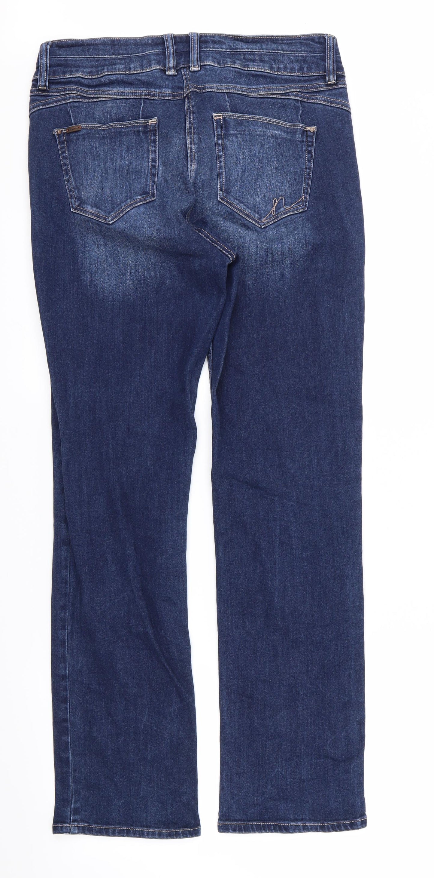 NEXT Womens Blue   Straight Jeans Size 14 L30 in