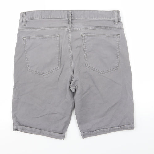 H&M Mens Grey   Chino Shorts Size 34 in