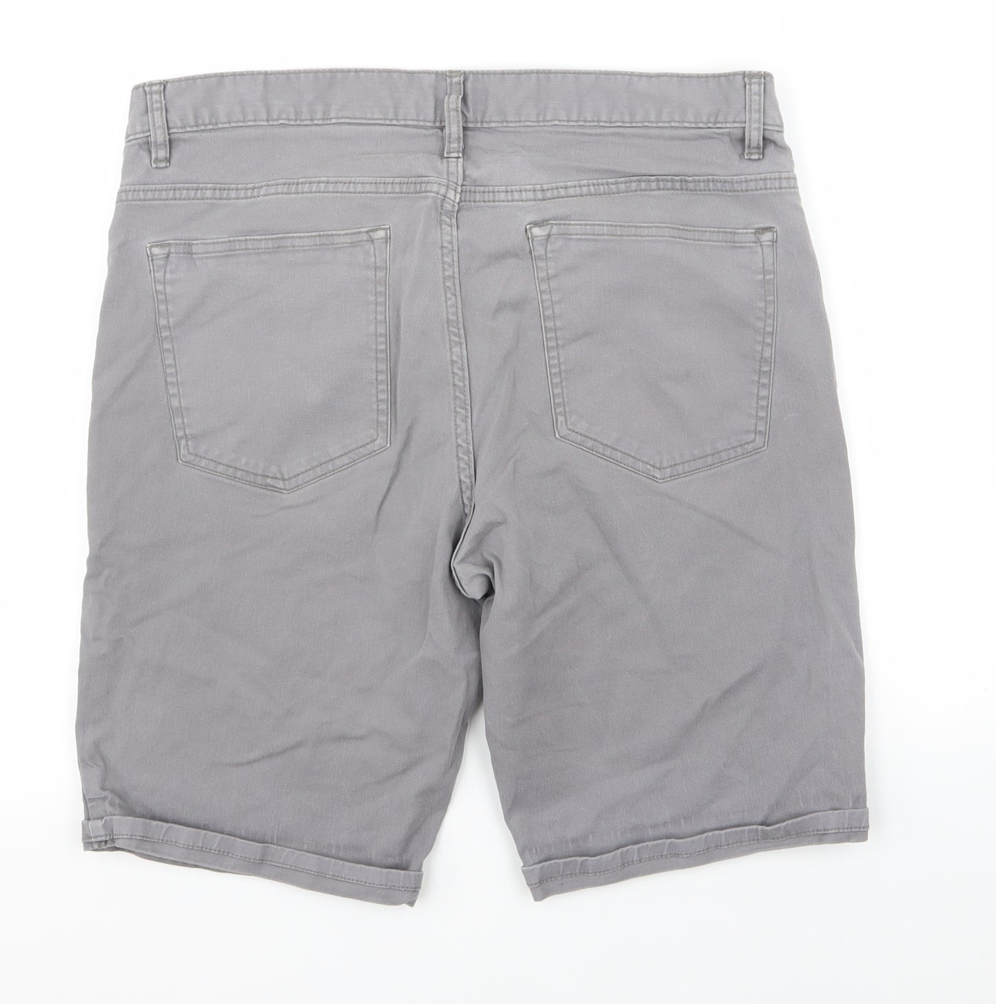 H&M Mens Grey   Chino Shorts Size 34 in