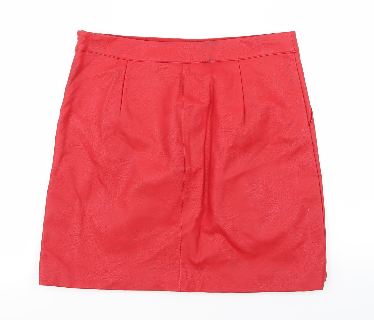 Topshop Womens Red   Mini Skirt Size 12