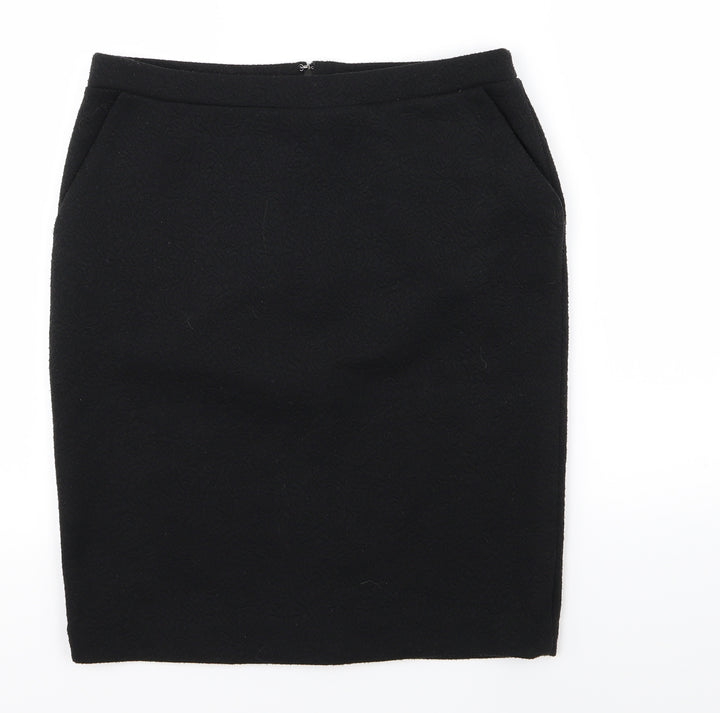 Adrienne Vittadini Womens Black   A-Line Skirt Size M