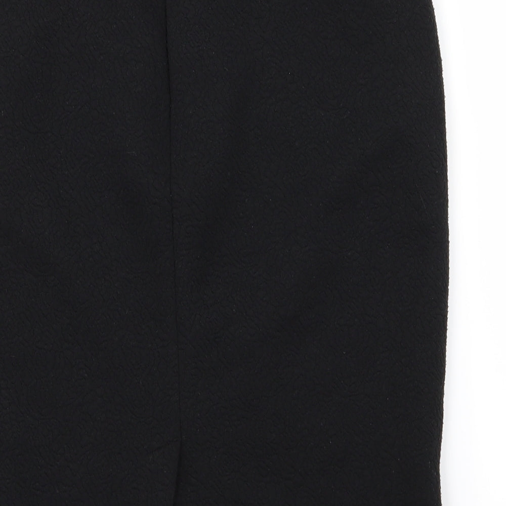 Adrienne Vittadini Womens Black   A-Line Skirt Size M