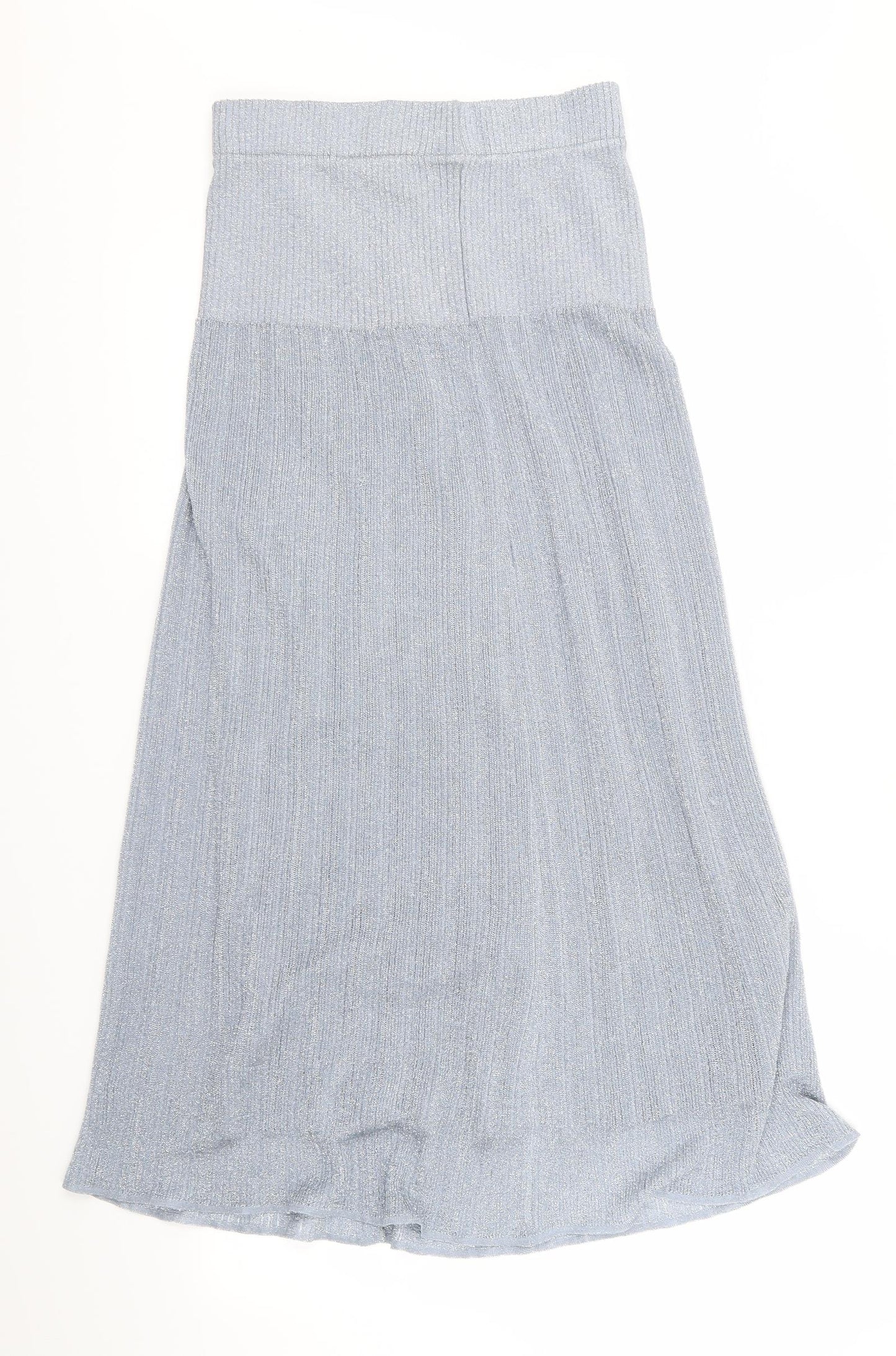 Zara Womens Blue   Flare Skirt Size 8  - Stretch waistband