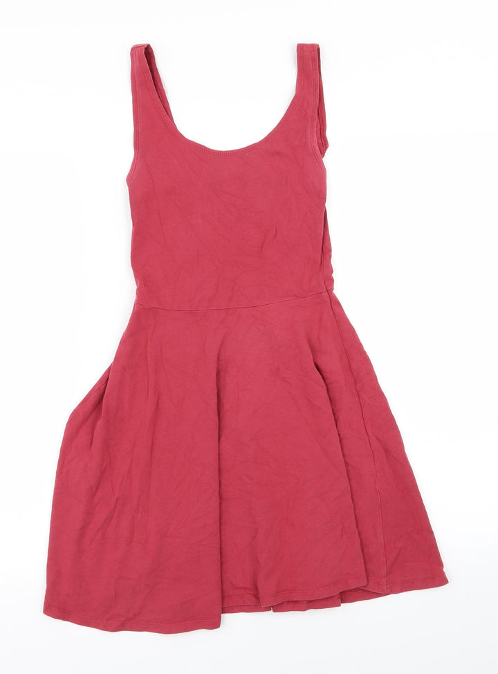 Topshop Womens Red   Fit & Flare  Size 6