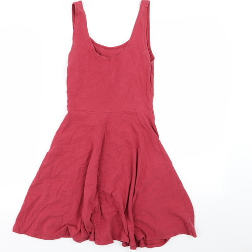 Topshop Womens Red   Fit & Flare  Size 6
