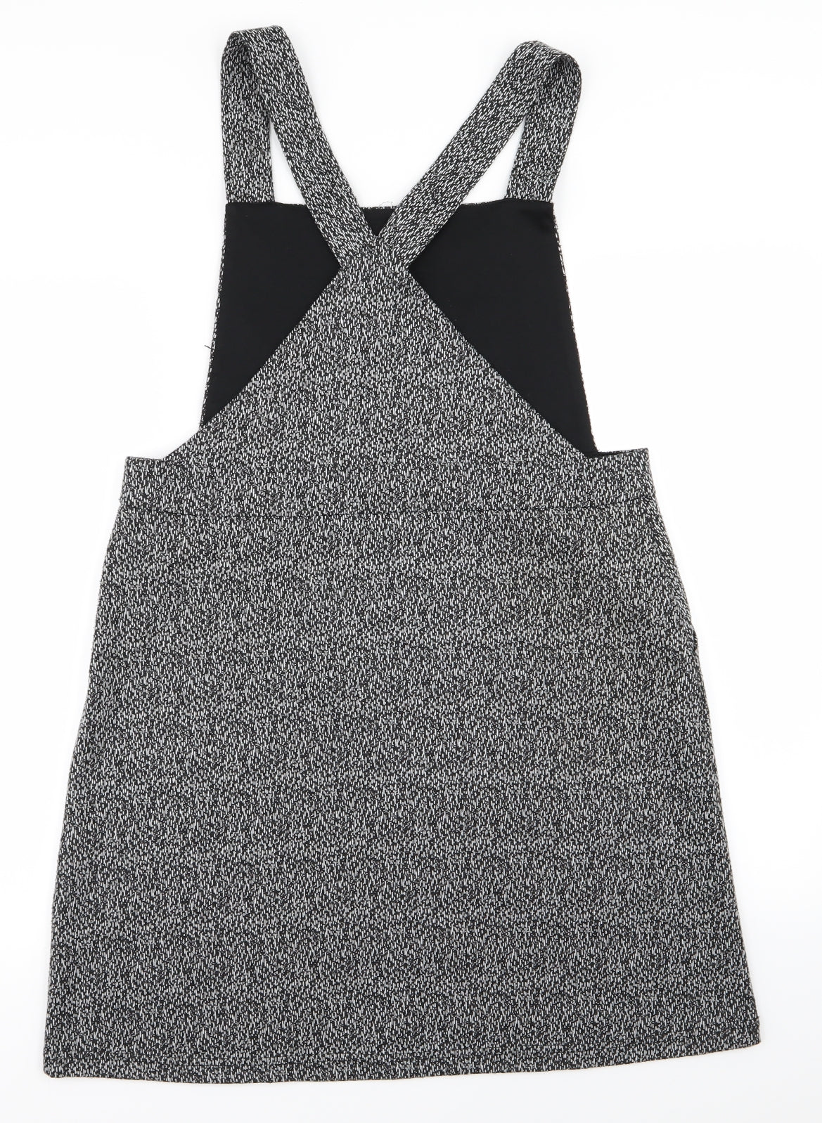 Asda George Womens Black   Pinafore/Dungaree Dress  Size 16