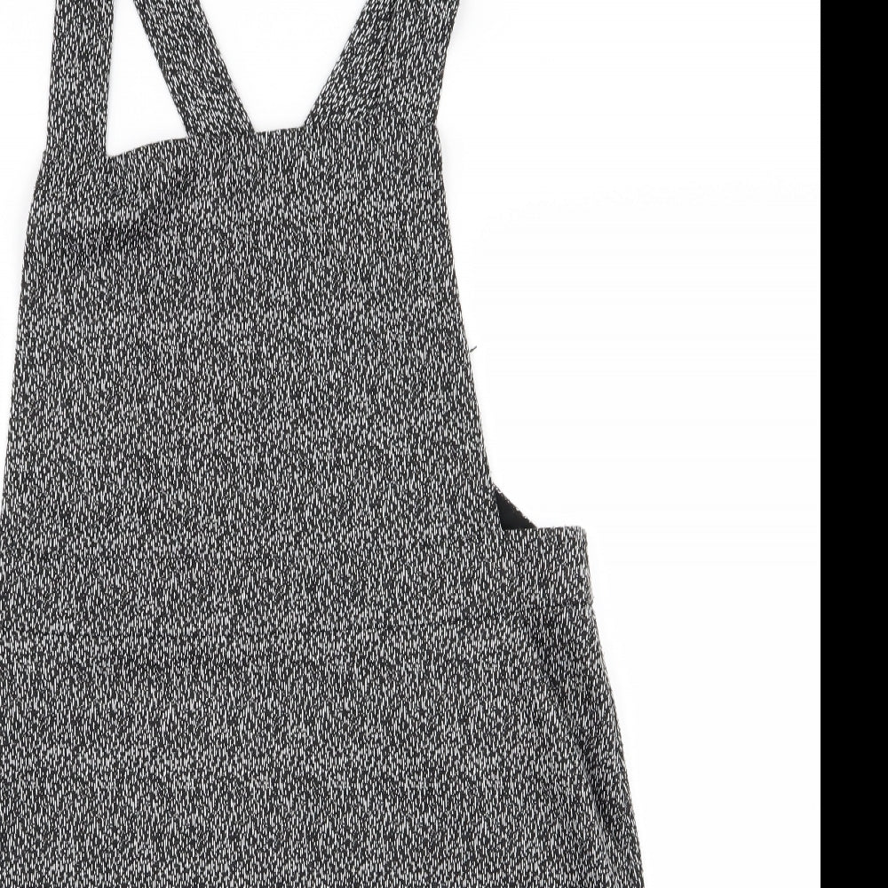 Asda George Womens Black   Pinafore/Dungaree Dress  Size 16