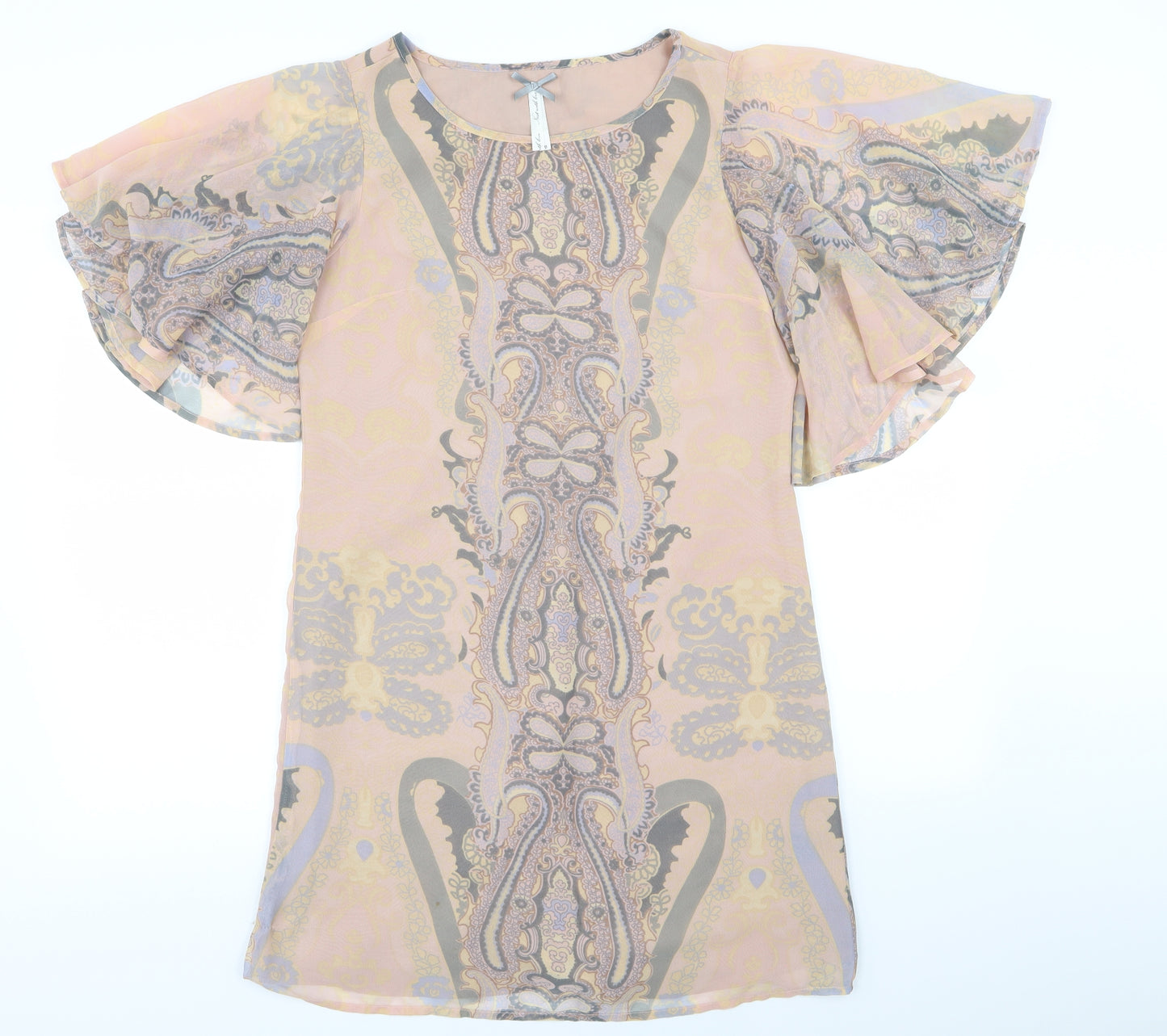 NEXT Womens Multicoloured Geometric  A-Line  Size 10