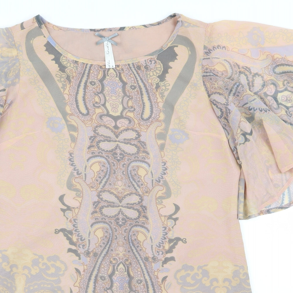 NEXT Womens Multicoloured Geometric  A-Line  Size 10