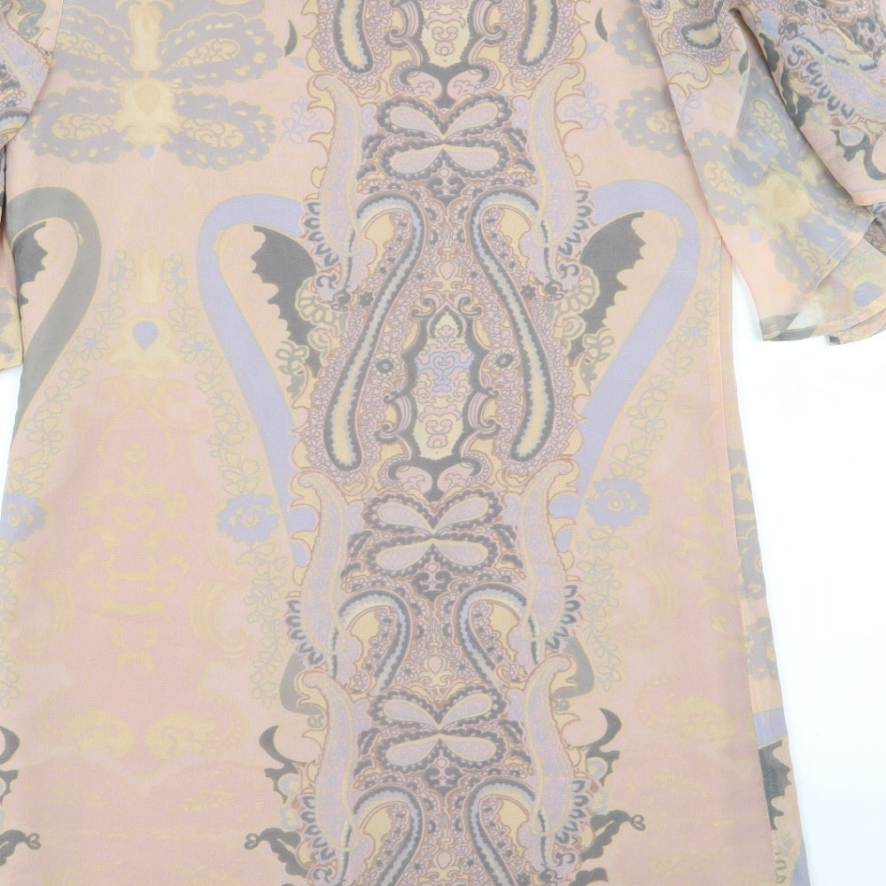 NEXT Womens Multicoloured Geometric  A-Line  Size 10