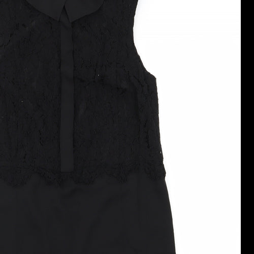NEXT Womens Black Floral  A-Line  Size 10