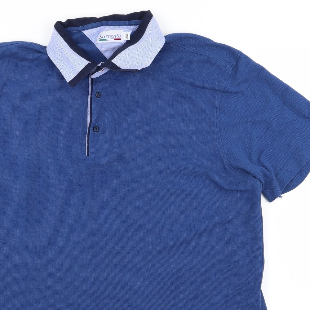 sorrento Mens Blue    Polo Size 3XL