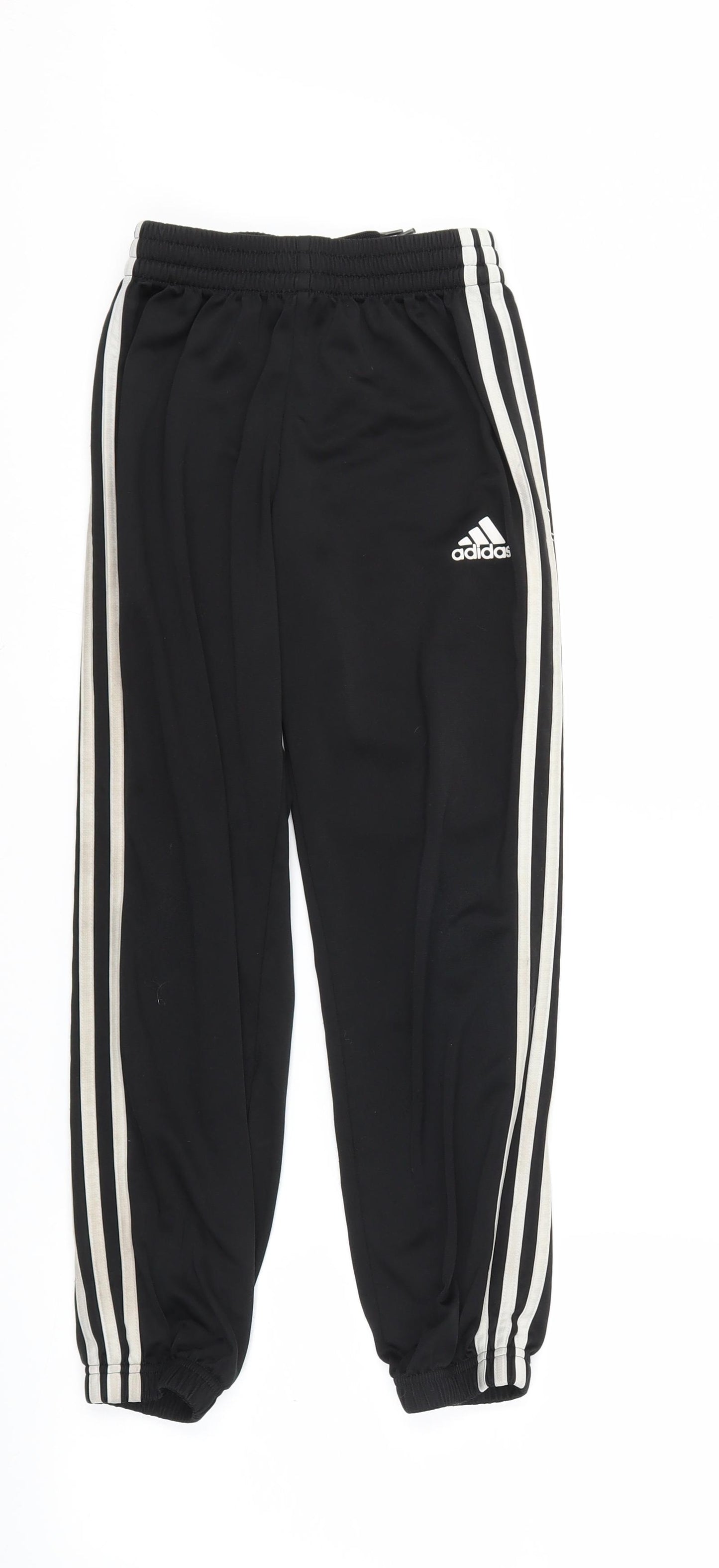 adidas Boys Black   Jogger Trousers Size 9-10 Years
