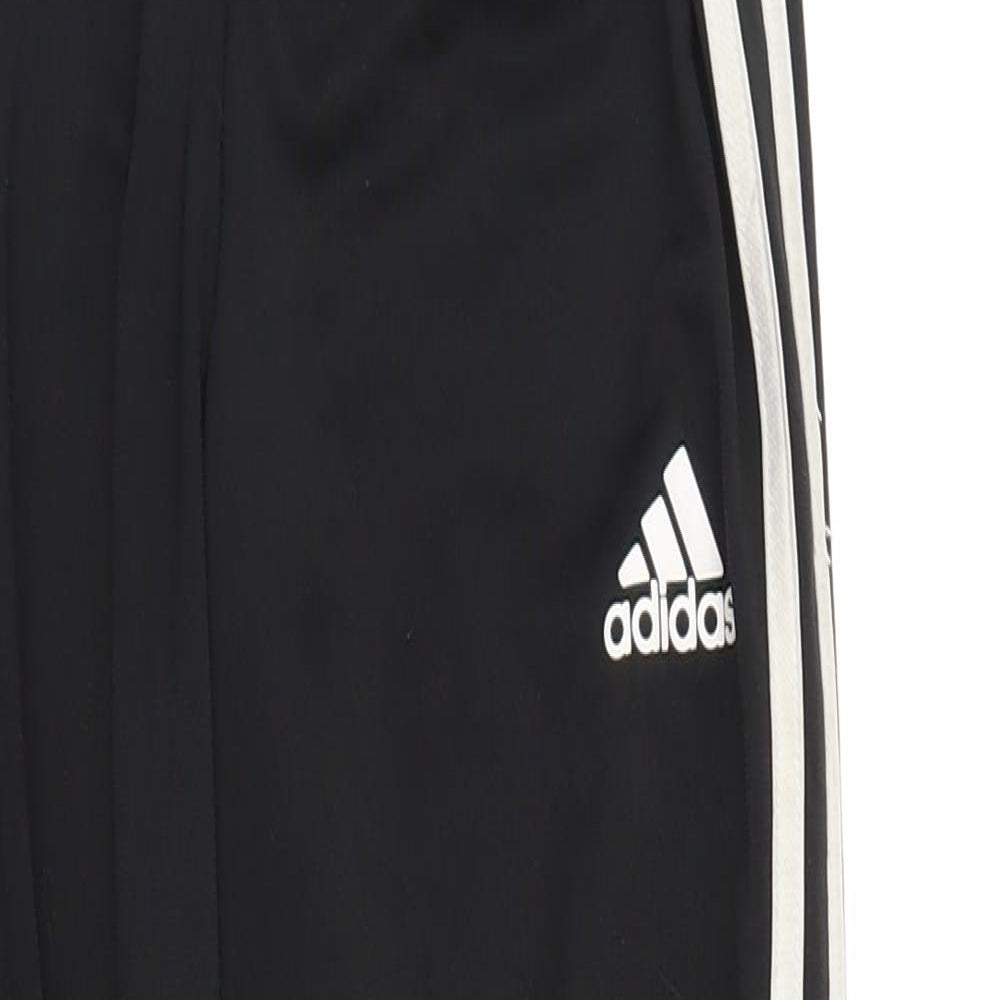 adidas Boys Black   Jogger Trousers Size 9-10 Years