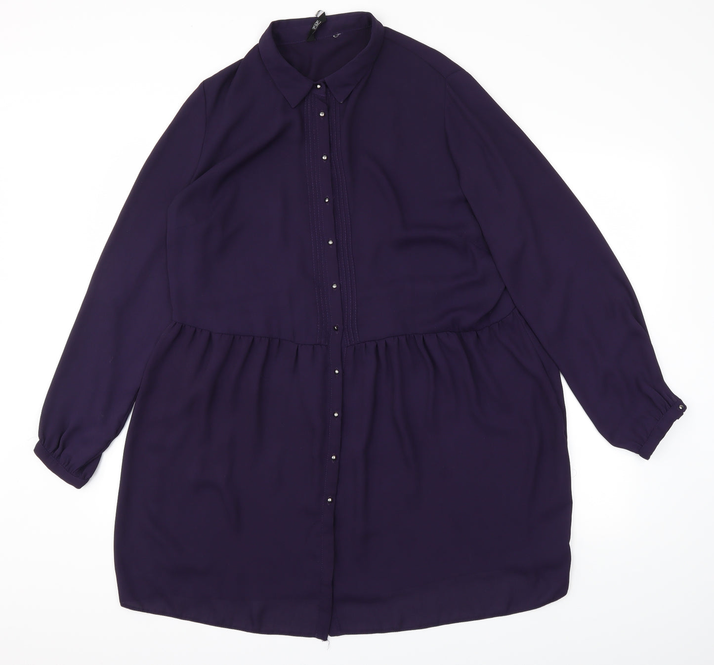 F&F Womens Purple   Basic Blouse Size 18