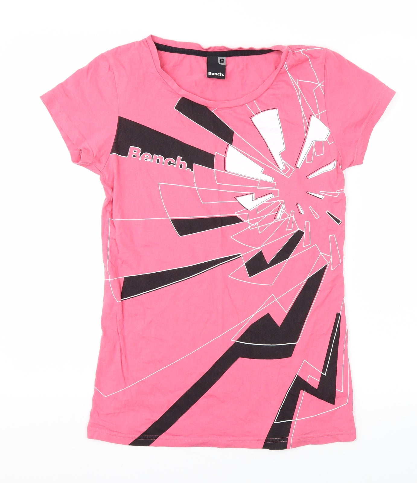 Bench Womens Pink   Basic T-Shirt Size M