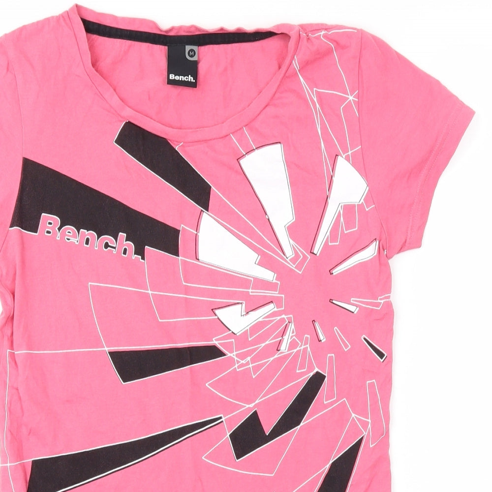 Bench Womens Pink   Basic T-Shirt Size M