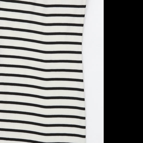 Amisu Womens Silver Striped  A-Line  Size 10