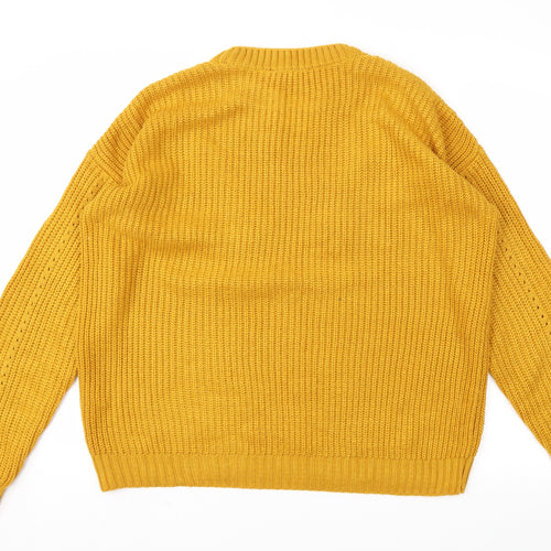 Primark Womens Yellow   Pullover Jumper Size M