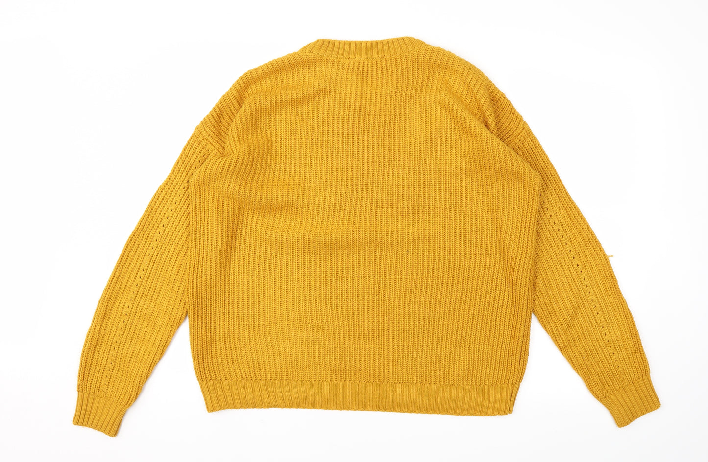 Primark Womens Yellow   Pullover Jumper Size M