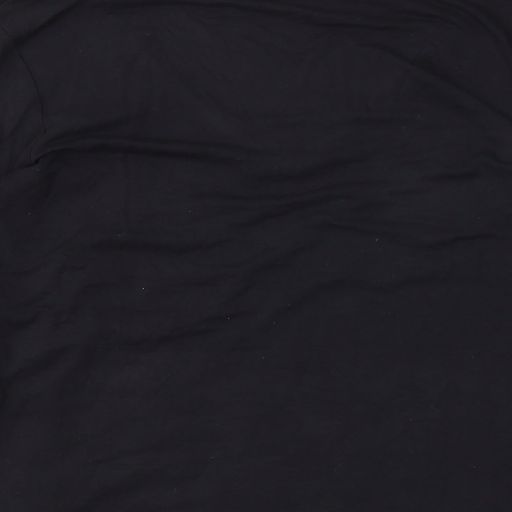 NEXT Womens Black Floral  Basic T-Shirt Size 14