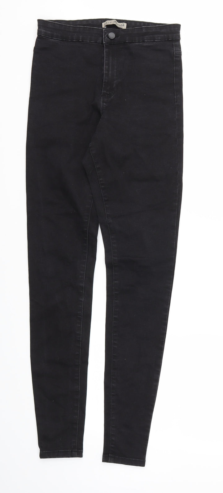 Denim &co Womens Black Houndstooth Skinny Jeans Size 10 L30 in