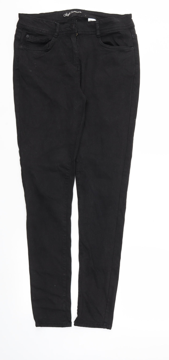 NEXT Womens Black Skinny Jeans Size 10 L30 in