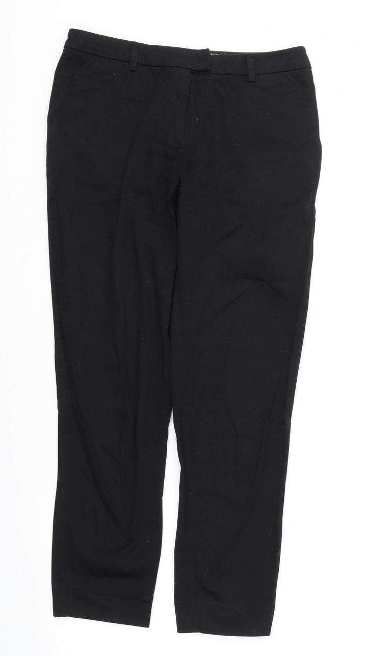H&M Womens Black   Trousers  Size 8 L27 in