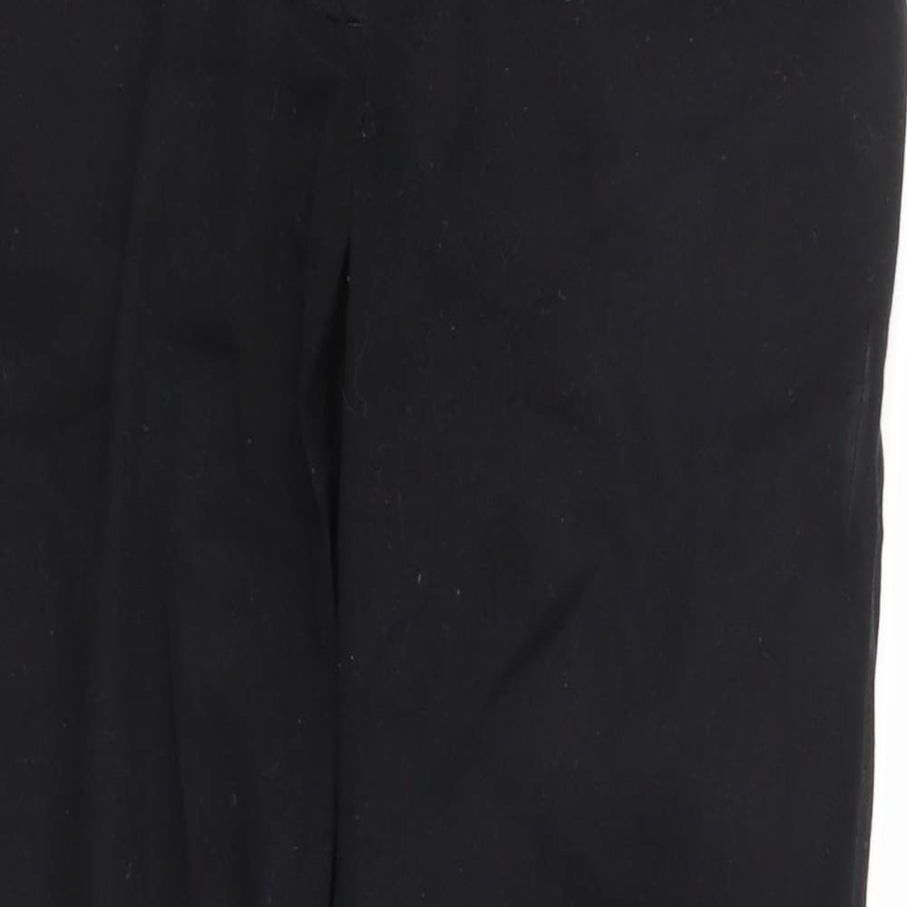 H&M Womens Black   Trousers  Size 8 L27 in