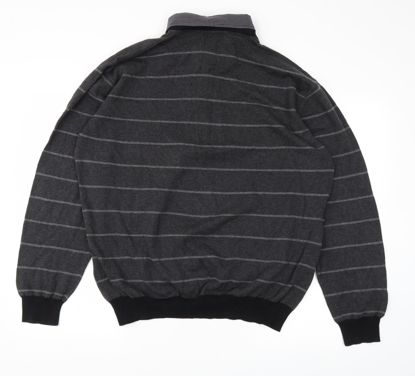 next  Mens Grey Polka Dot  Pullover Jumper Size 2XL