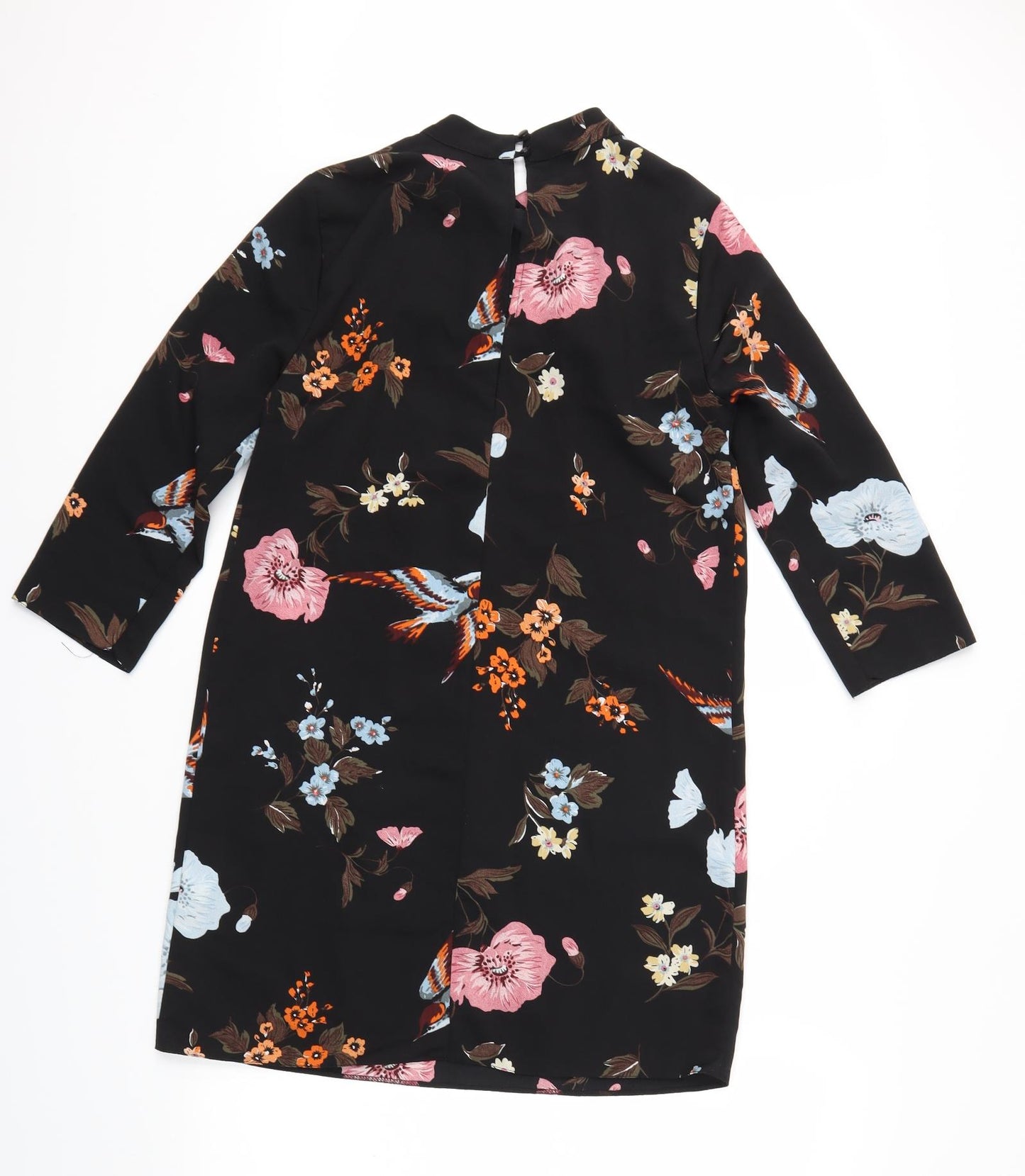 Primark Womens Black Floral  Fit & Flare  Size 10
