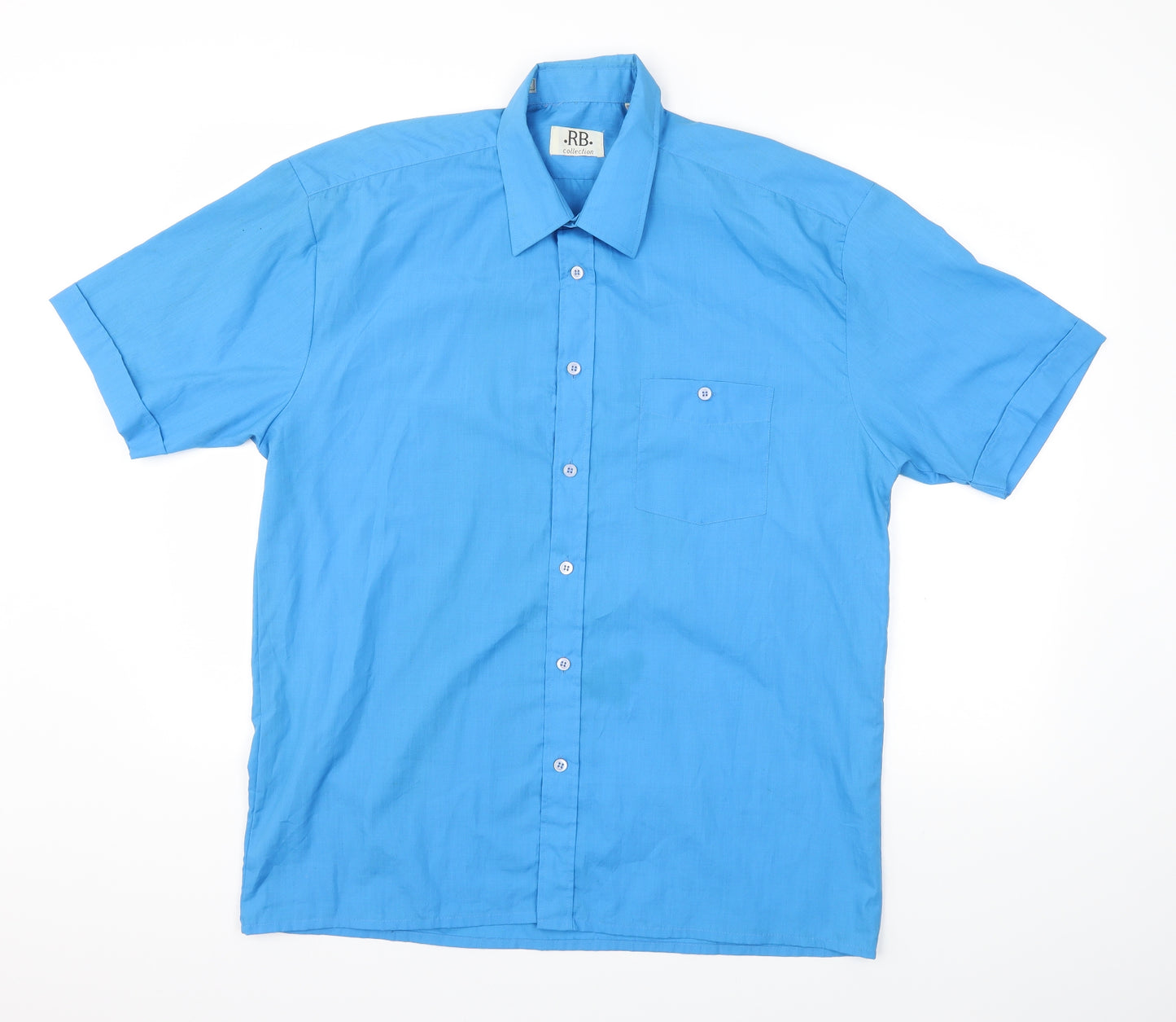 RB  collection  Mens Blue Houndstooth   T-Shirt Size L